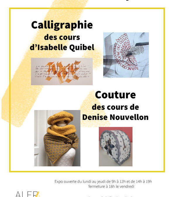 Exposition Calligraphie et Couture de l’ALEP